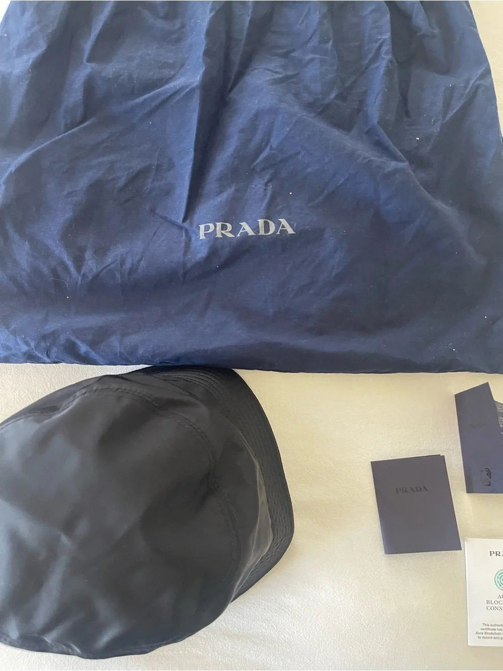 Prada Black Re-Nylon Bucket Hat